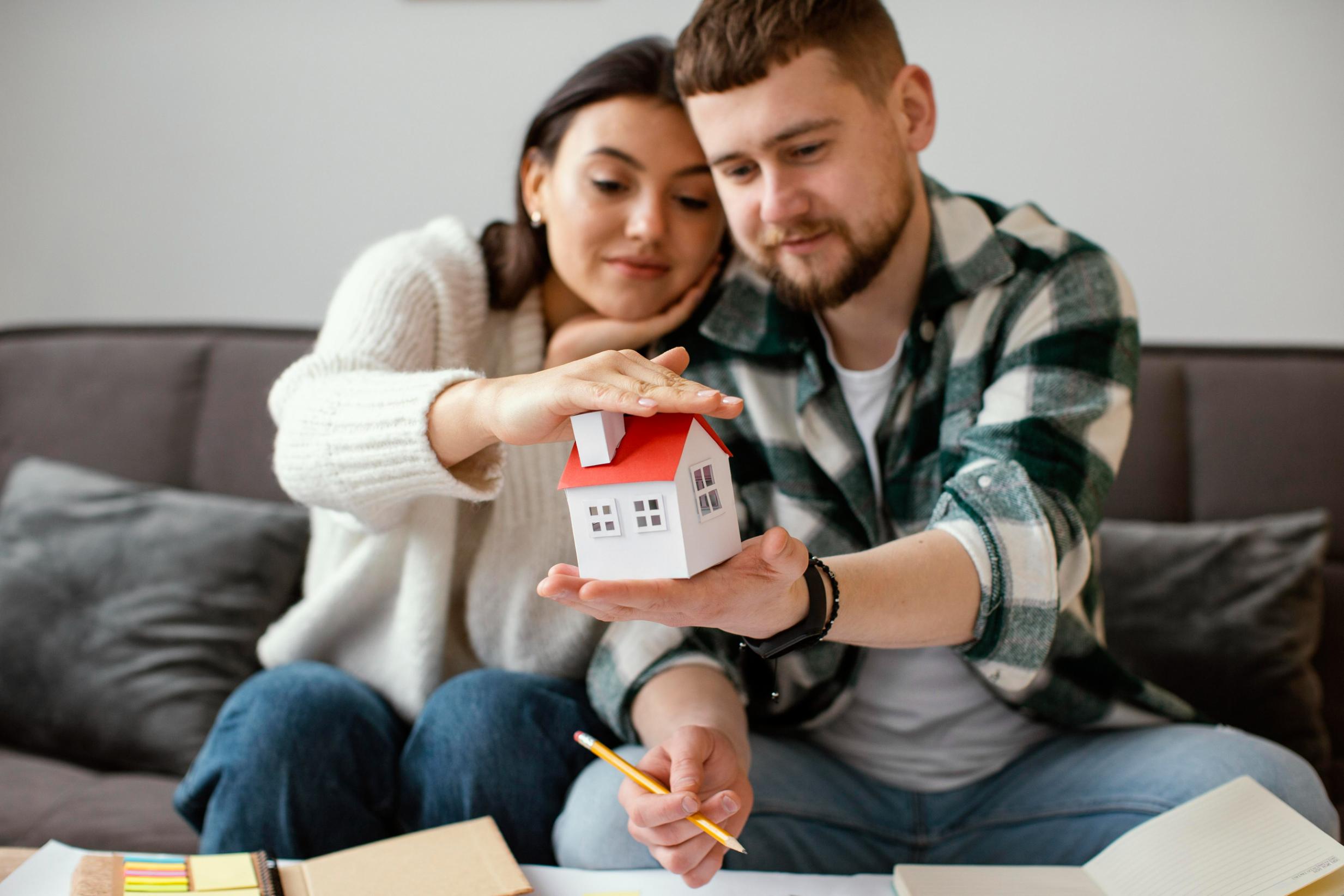 Couple planning their future home using Texas FHA Home Loans options