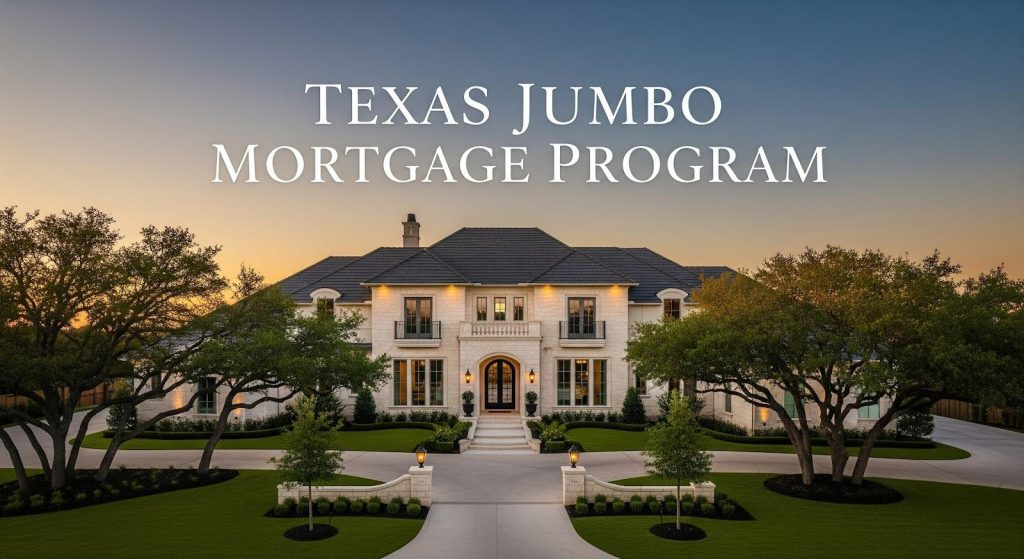 Luxury home representing Lufkin Jumbo Home Loans for financing high-value residential properties beyond conventional loan limits.