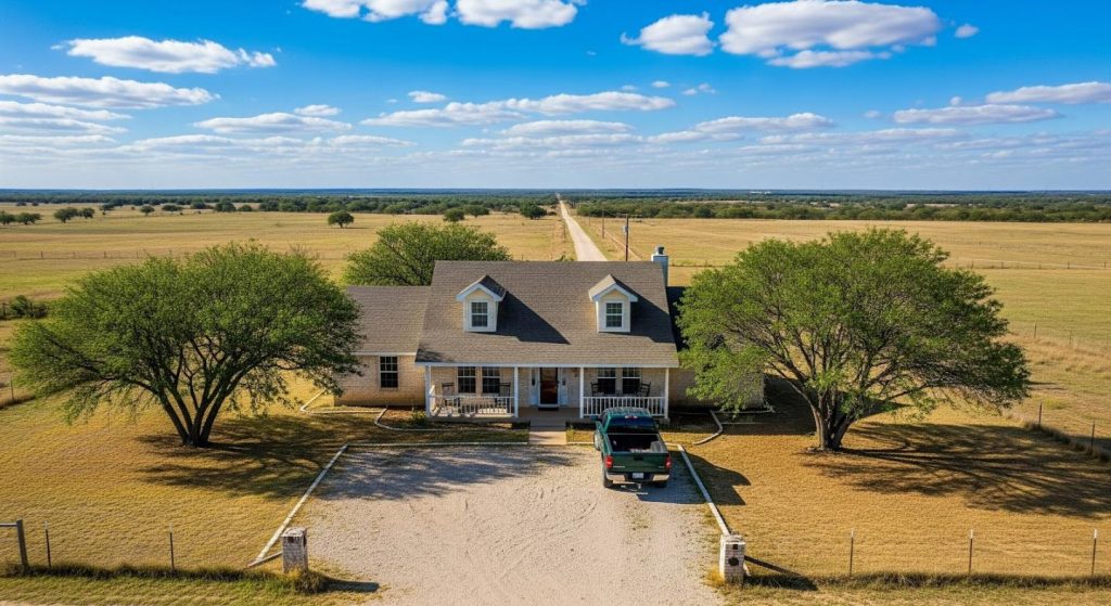 Rural home outside Wichita Falls representing USDA home loans with zero down payment financing options.