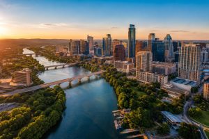 Austin Texas skyline representing home loan programs for self-employed borrowers seeking flexible mortgage financing.