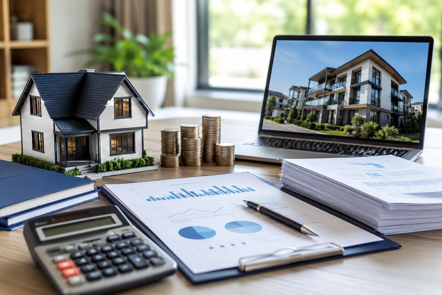 Financial workspace illustrating Non-Qualified Mortgage Loans in Texas for self-employed and alternative income borrowers.