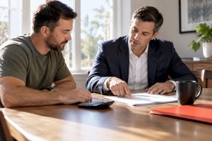 Veteran reviewing residual income calculation